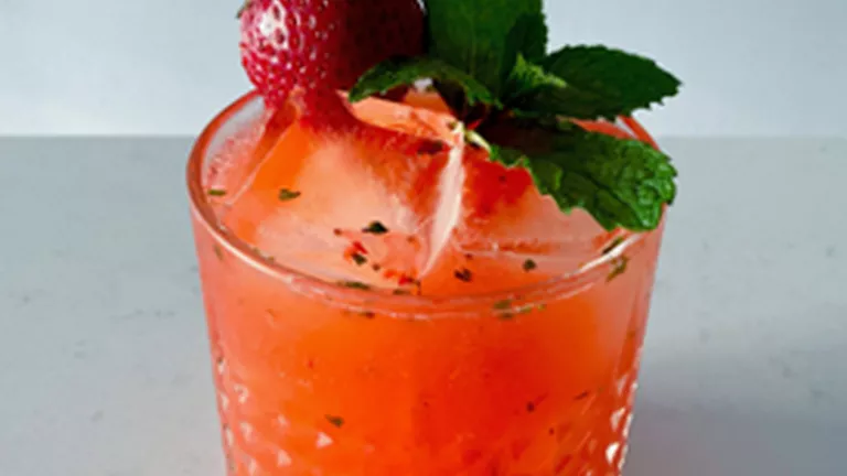 Infused Strawberry Rhubarb Margarita